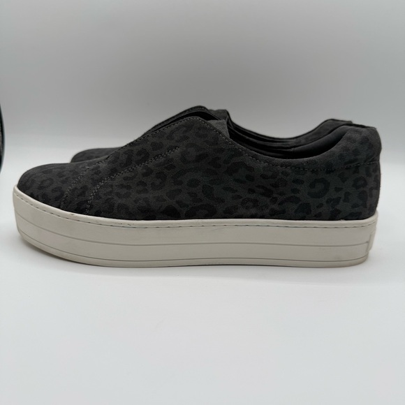 J/Slides Heidi Platform Slip On Sneakers Leather Leopard Print Women 9.5M - Picture 4 of 15